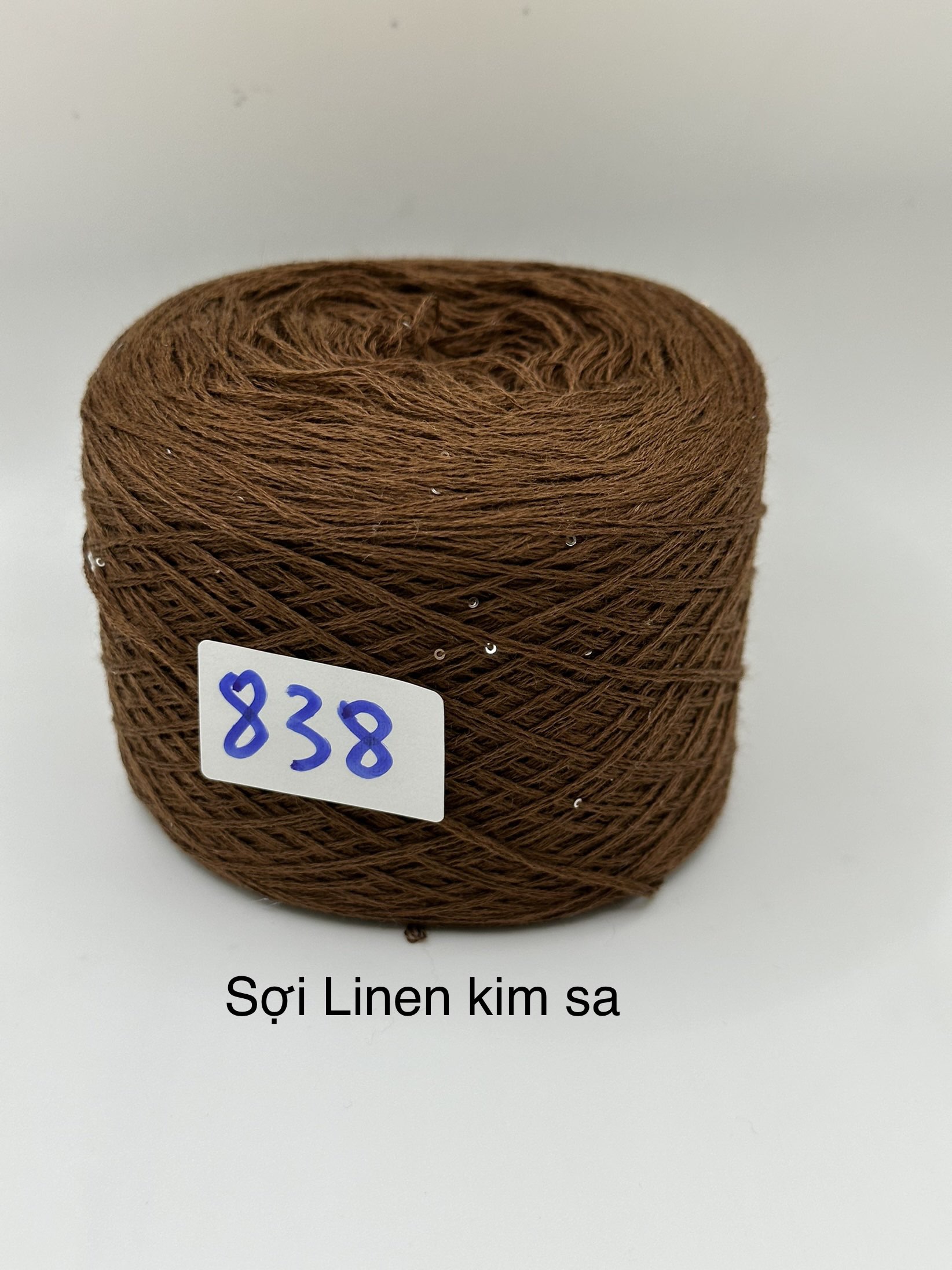 Sợi Lanh Linen mix kim sa