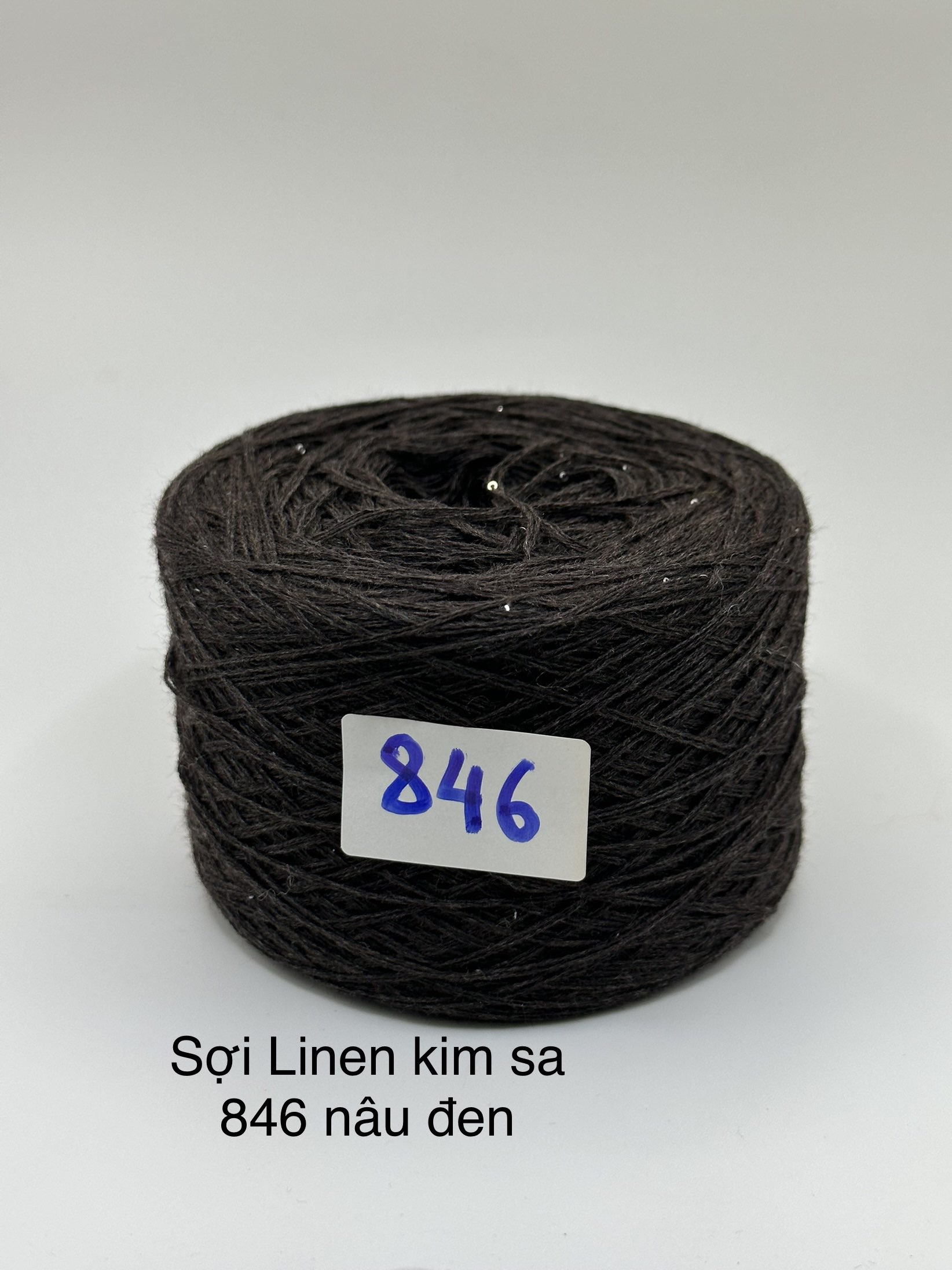 Sợi Lanh Linen mix kim sa