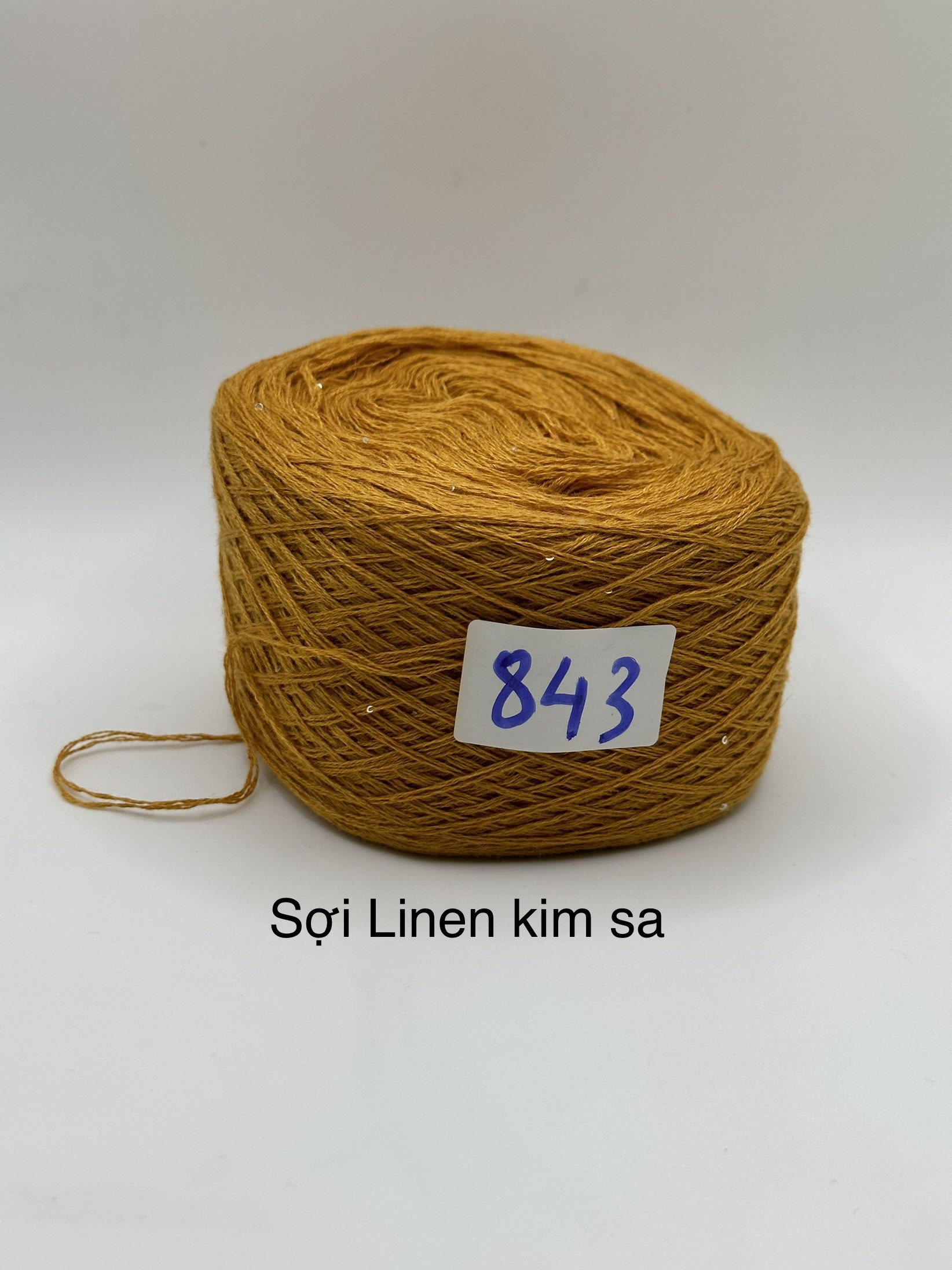 Sợi Lanh Linen mix kim sa