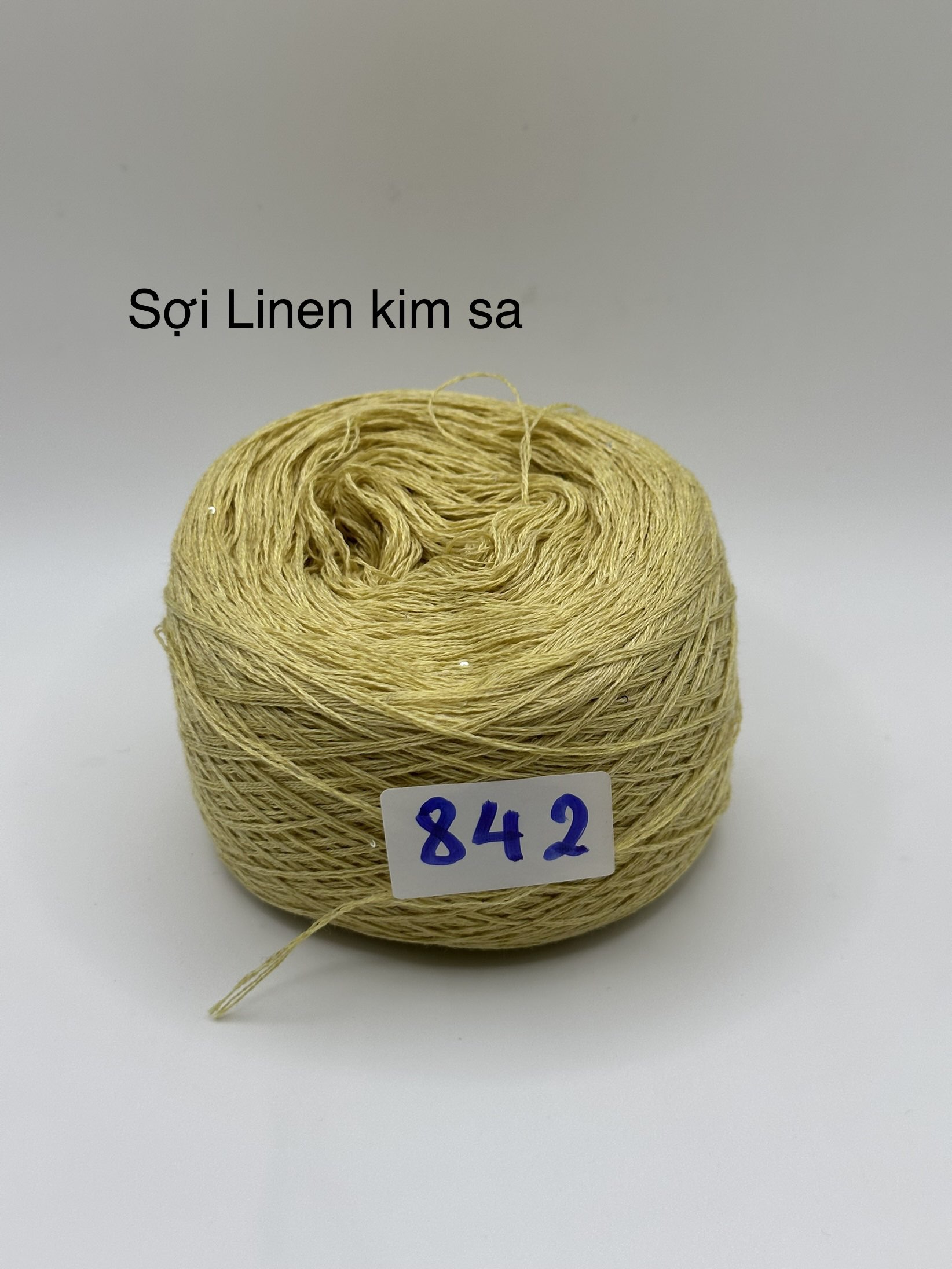 Sợi Lanh Linen mix kim sa