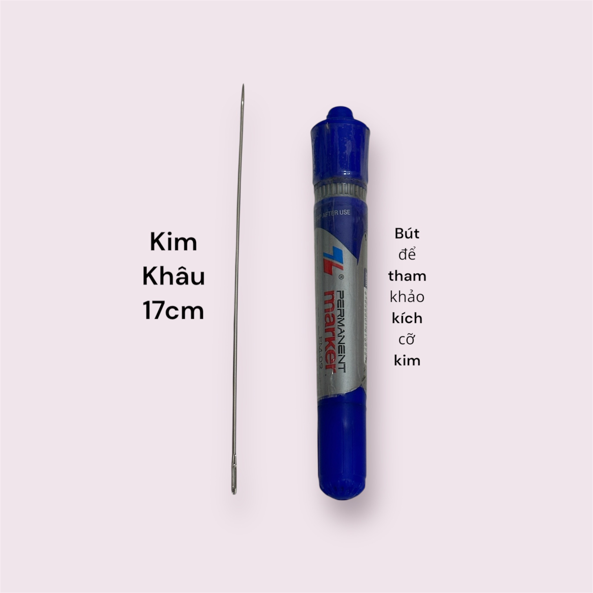 1 chiếc kim khâu inox