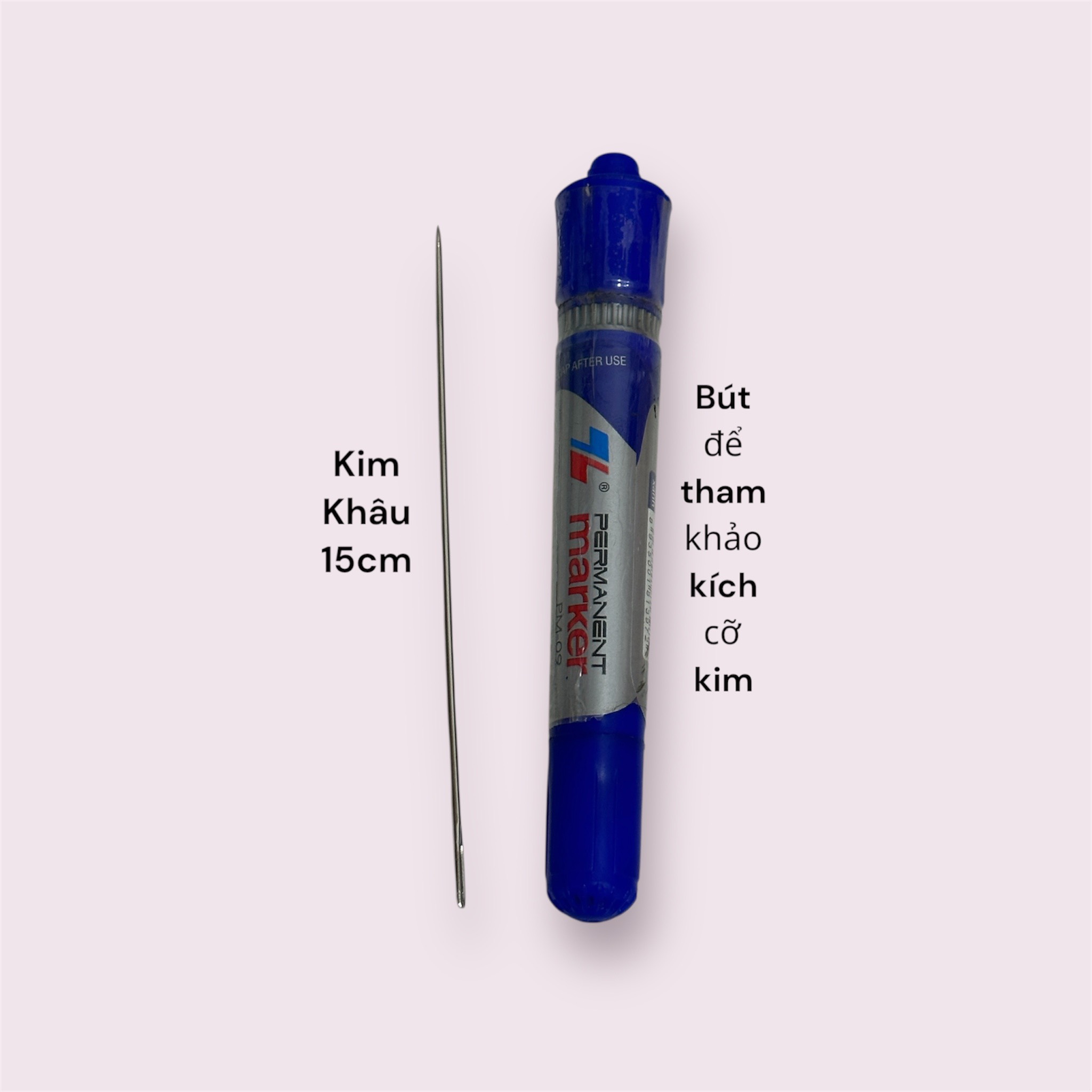 1 chiếc kim khâu inox