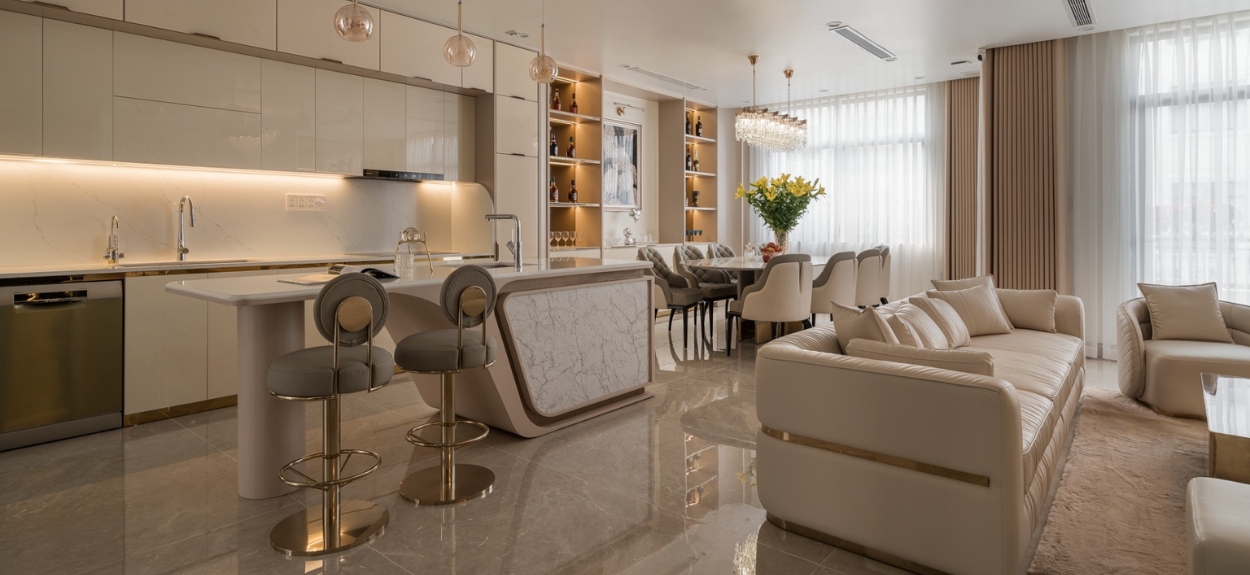 Biệt thự liền kề Marina Hải Phòng 400m2 hiện đại, sang trọng - bản giao hưởng của chất liệu và cảm xúc