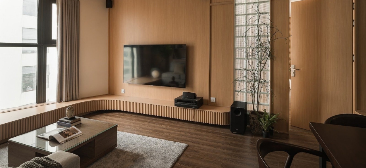 Căn hộ 125m² của gia đình trẻ tại Hà Nội, chi phí hoàn thiện 550 triệu đồng