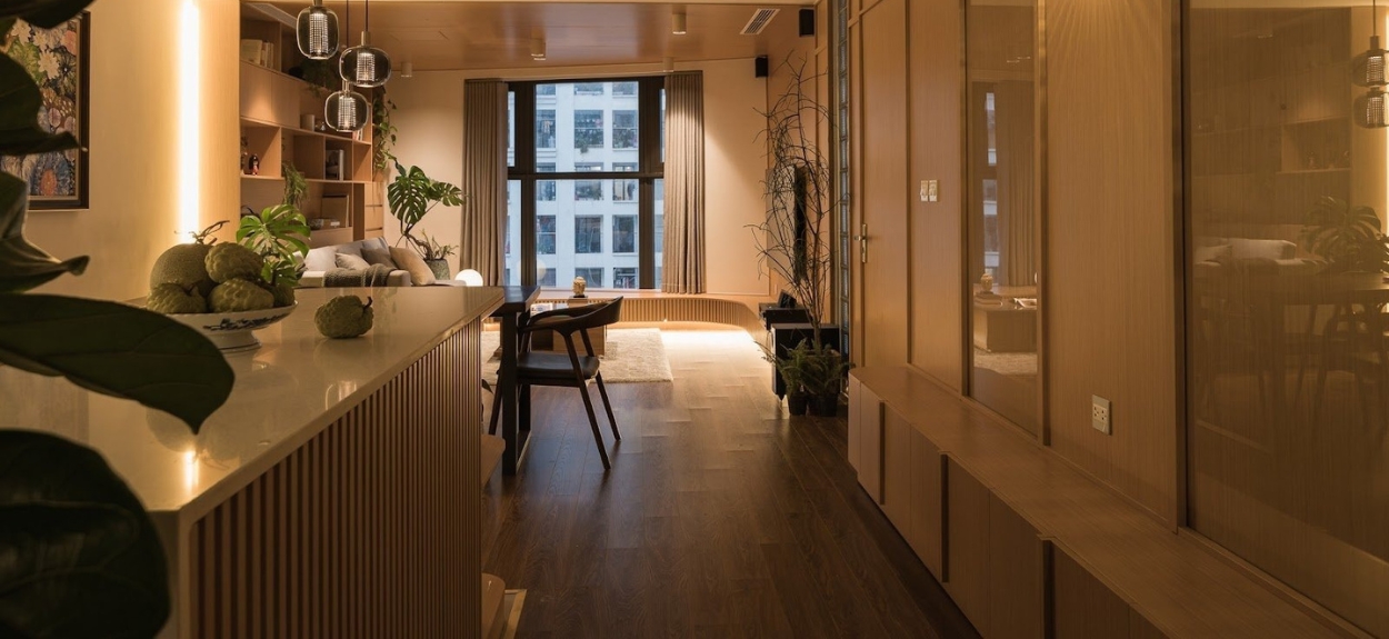 Căn hộ 125m² của gia đình trẻ tại Hà Nội, chi phí hoàn thiện 550 triệu đồng