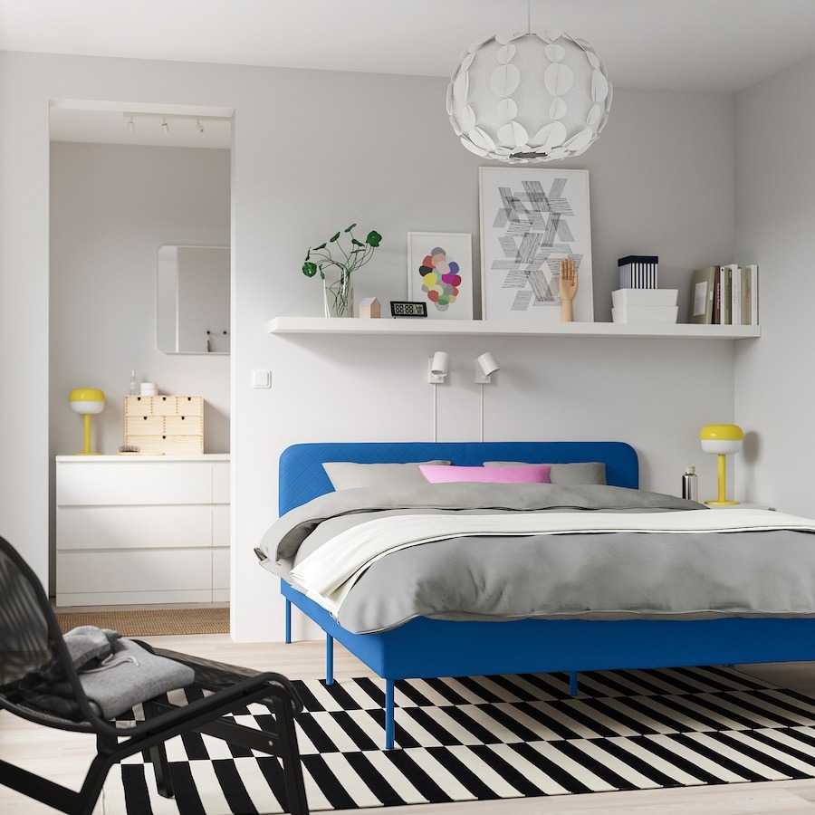 Giường IKEA VALLAVIK mang đến vẻ đẹp hiện đại và êm á