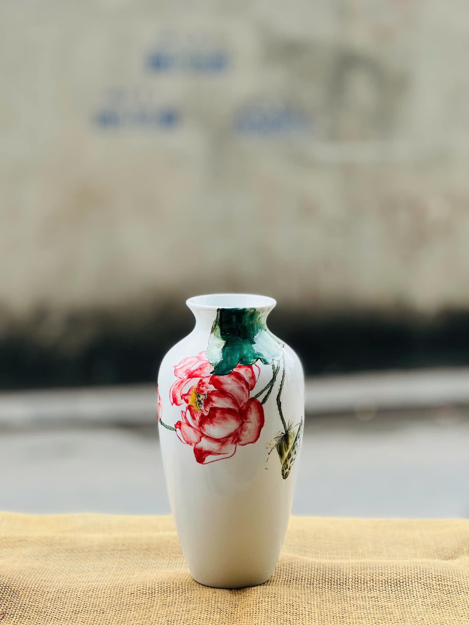 Lọ hoa gốm sứ vẽ tay 4