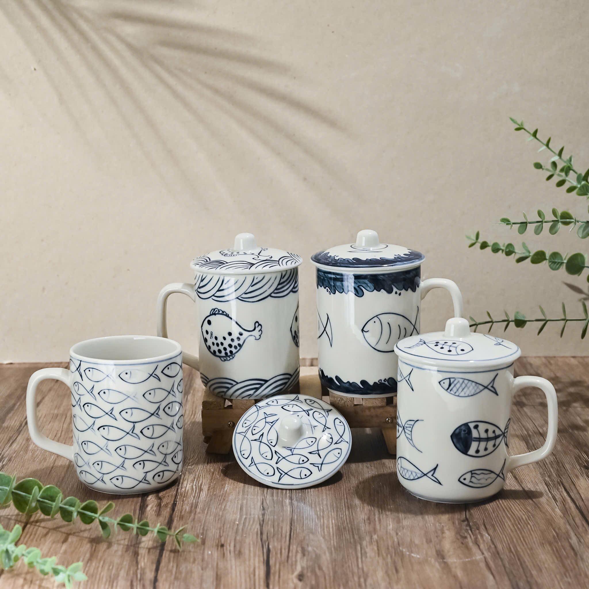 Cốc sứ in họa tiết theo yêu cầu