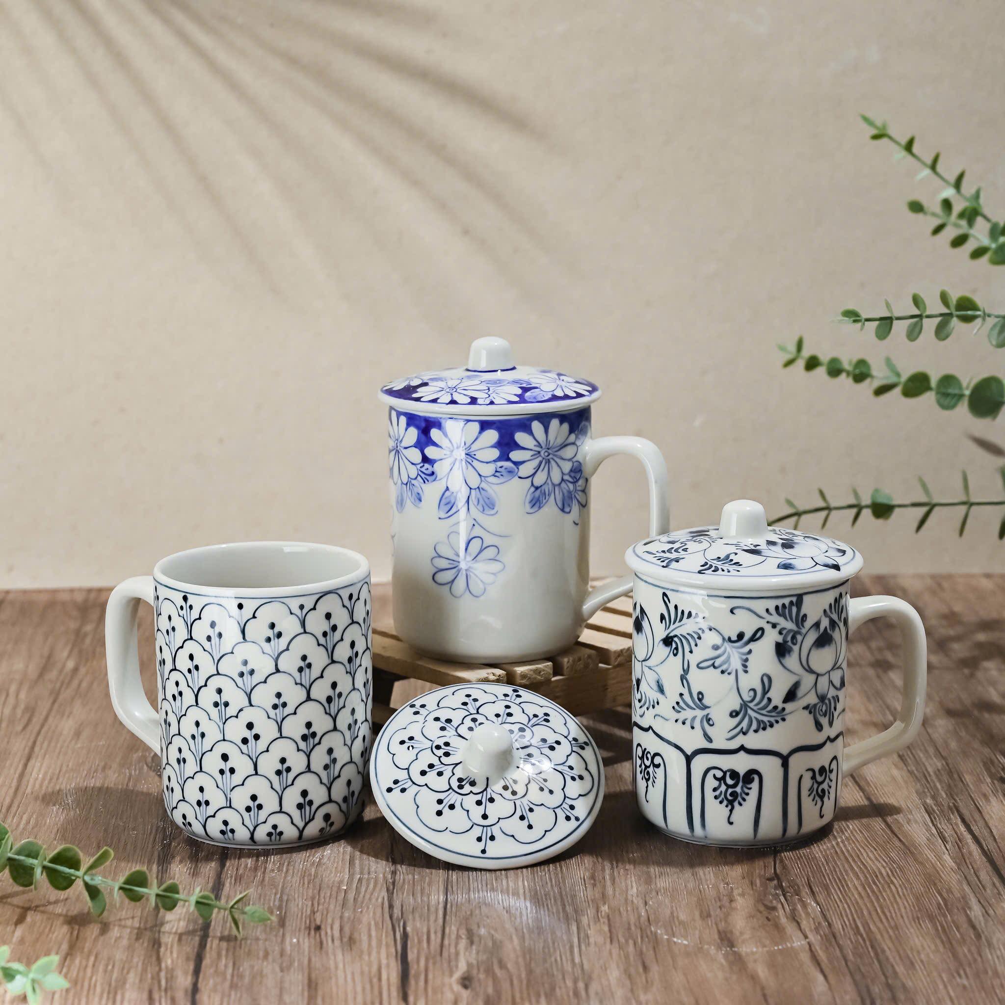 Cốc sứ in họa tiết theo yêu cầu