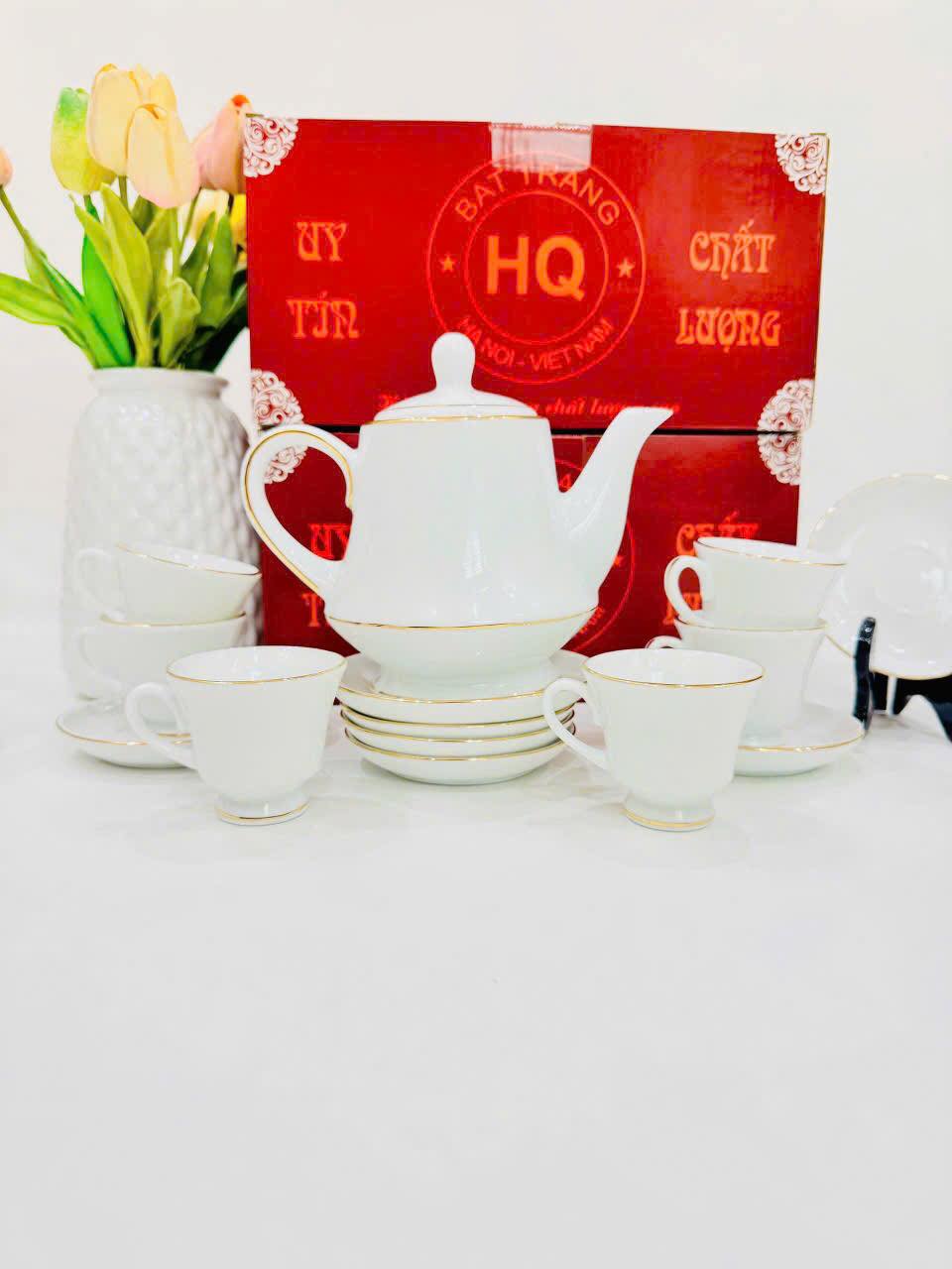 Bộ ấm chén Vinh Hoa Phú Quý vàng kim