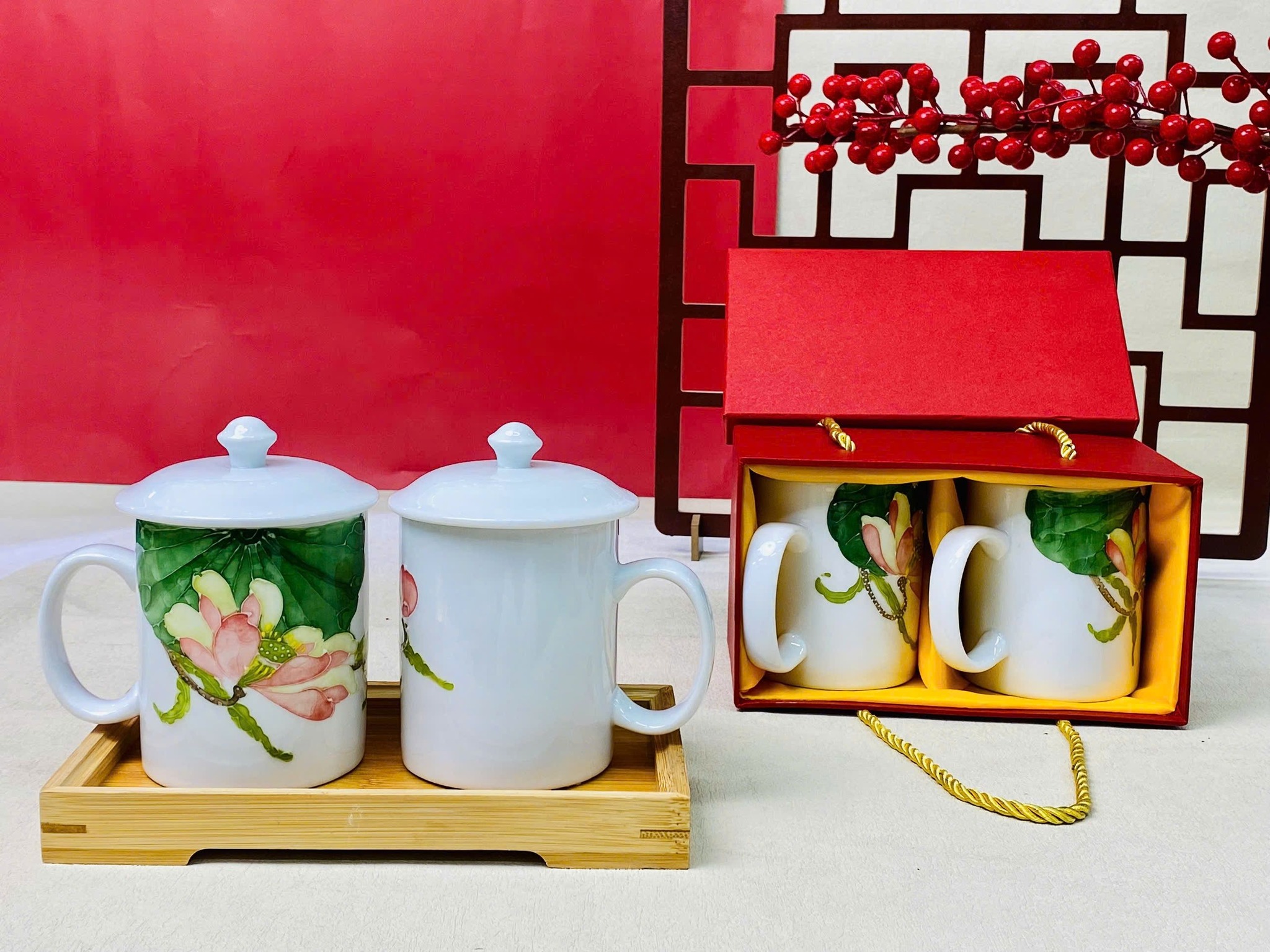 Cốc Sứ 3D Họa Tiết Hoa