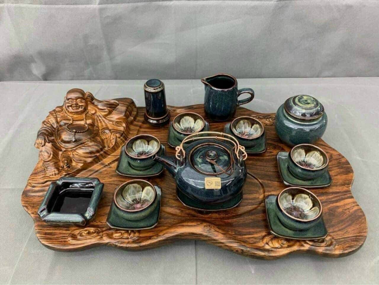 Bộ ấm chén men hỏa biến - QG 2