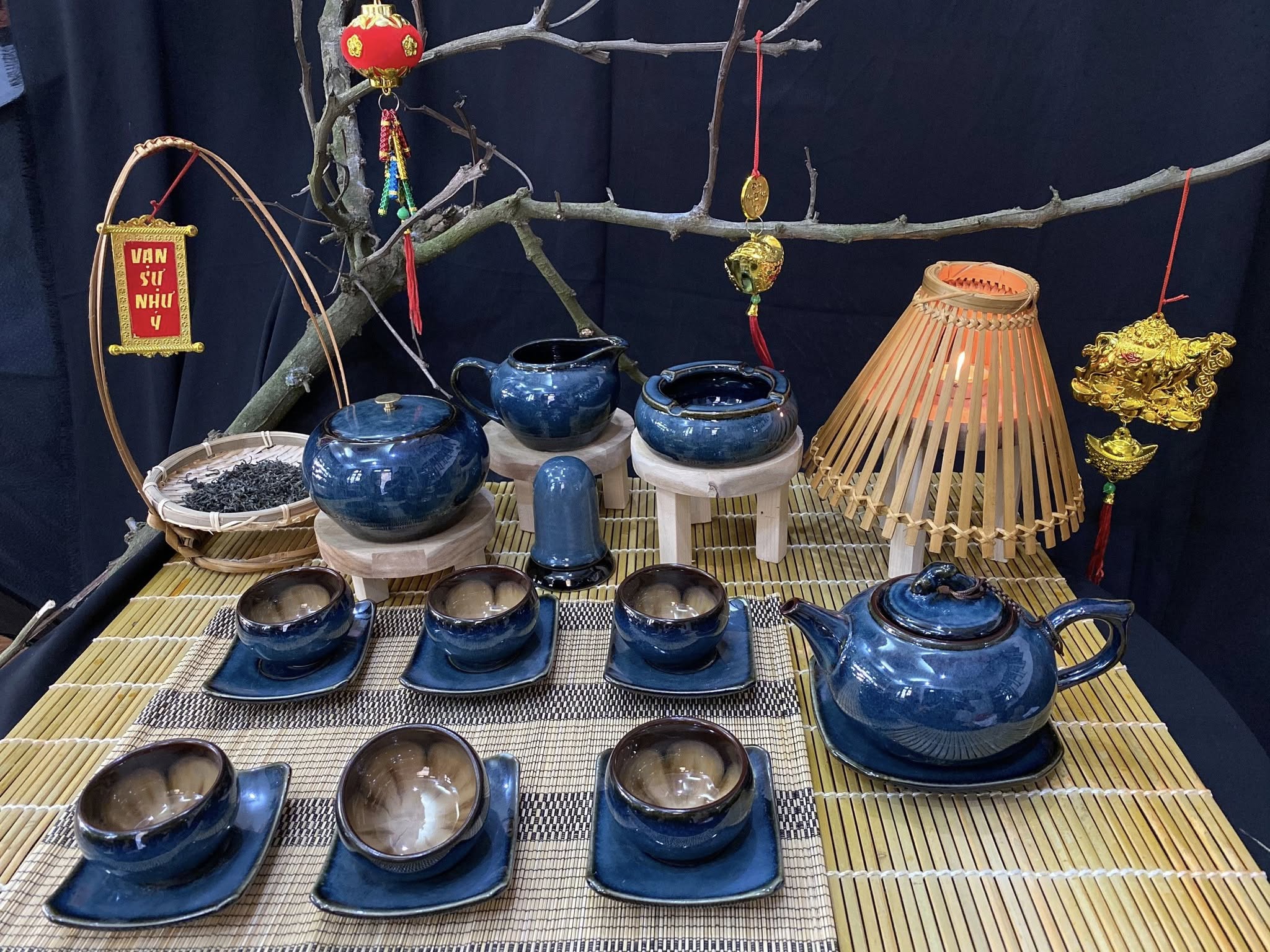 Bộ ấm chén men hỏa biến - QG 2