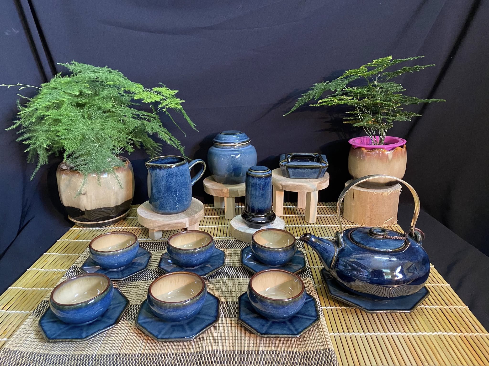 Bộ ấm chén men hỏa biến - QG 2