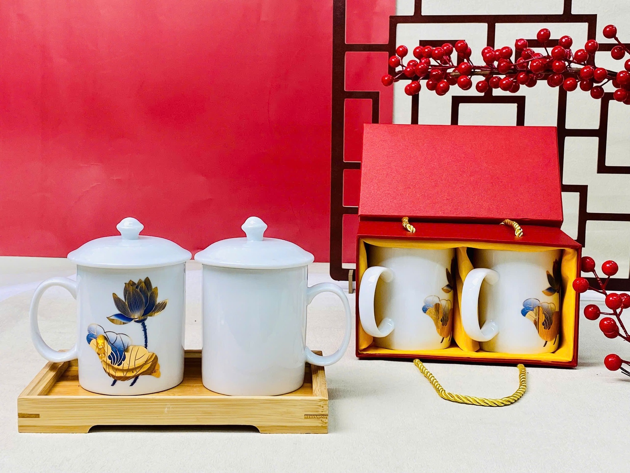 Cốc Sứ 3D Họa Tiết Hoa