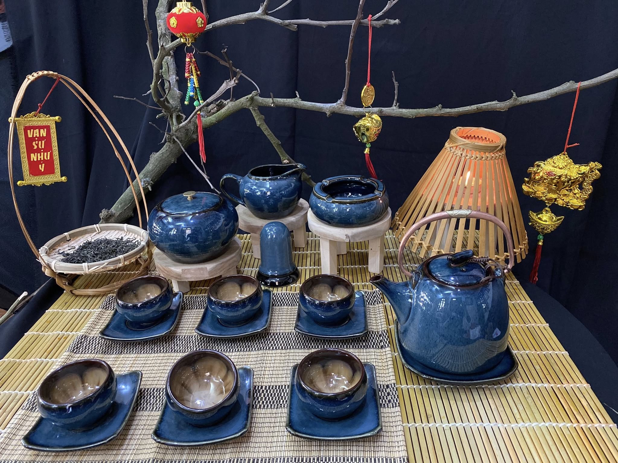 Bộ ấm chén men hỏa biến - QG 2