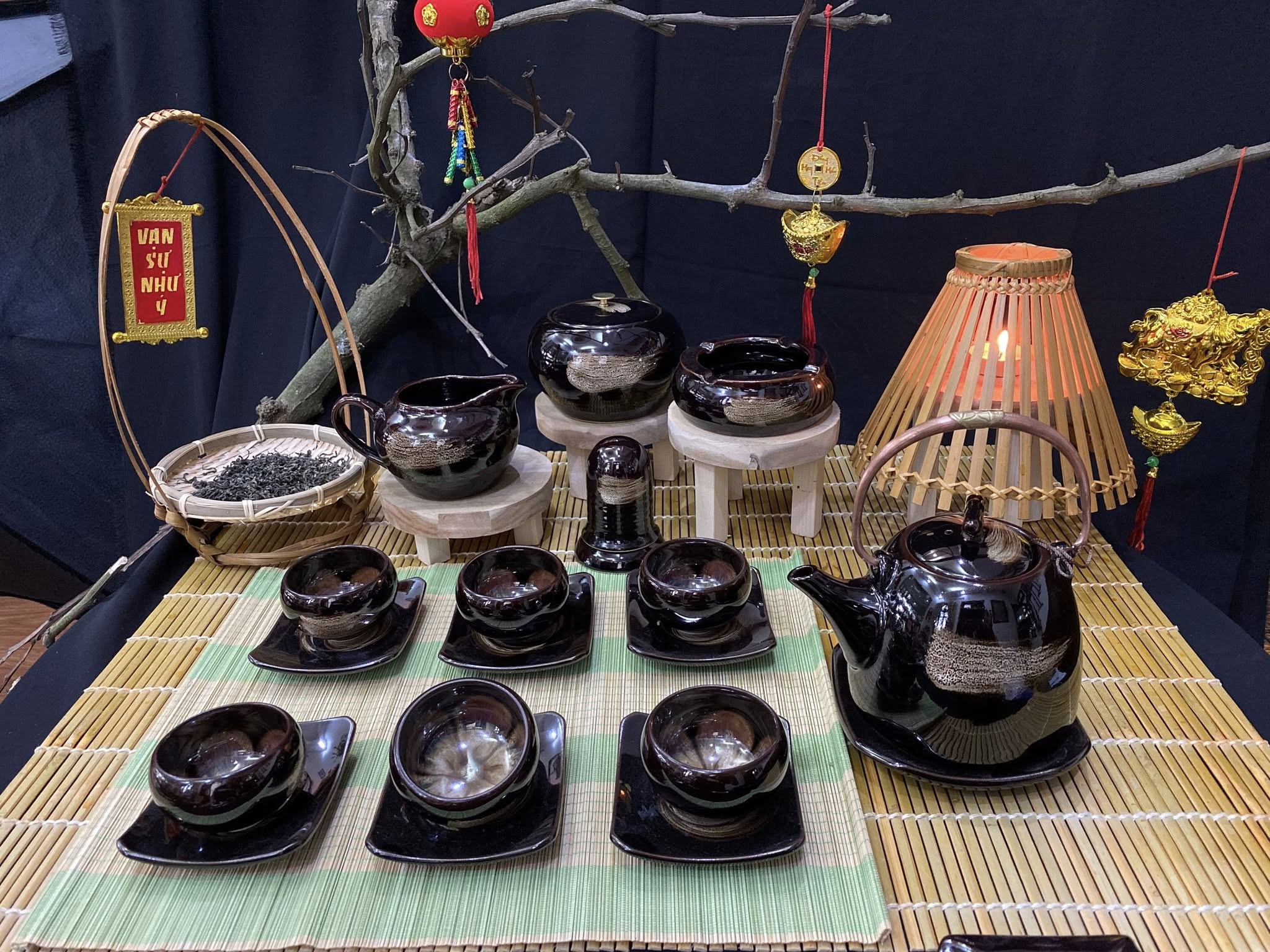 Bộ ấm chén men hỏa biến - QG 2