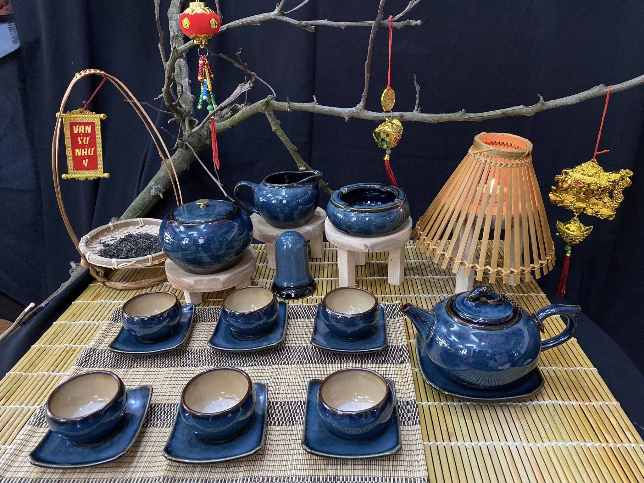 Bộ ấm chén men hỏa biến - QG 2