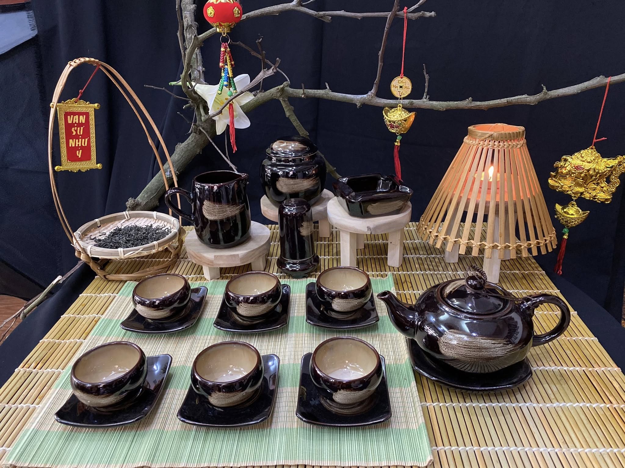 Bộ ấm chén men hỏa biến - QG 2