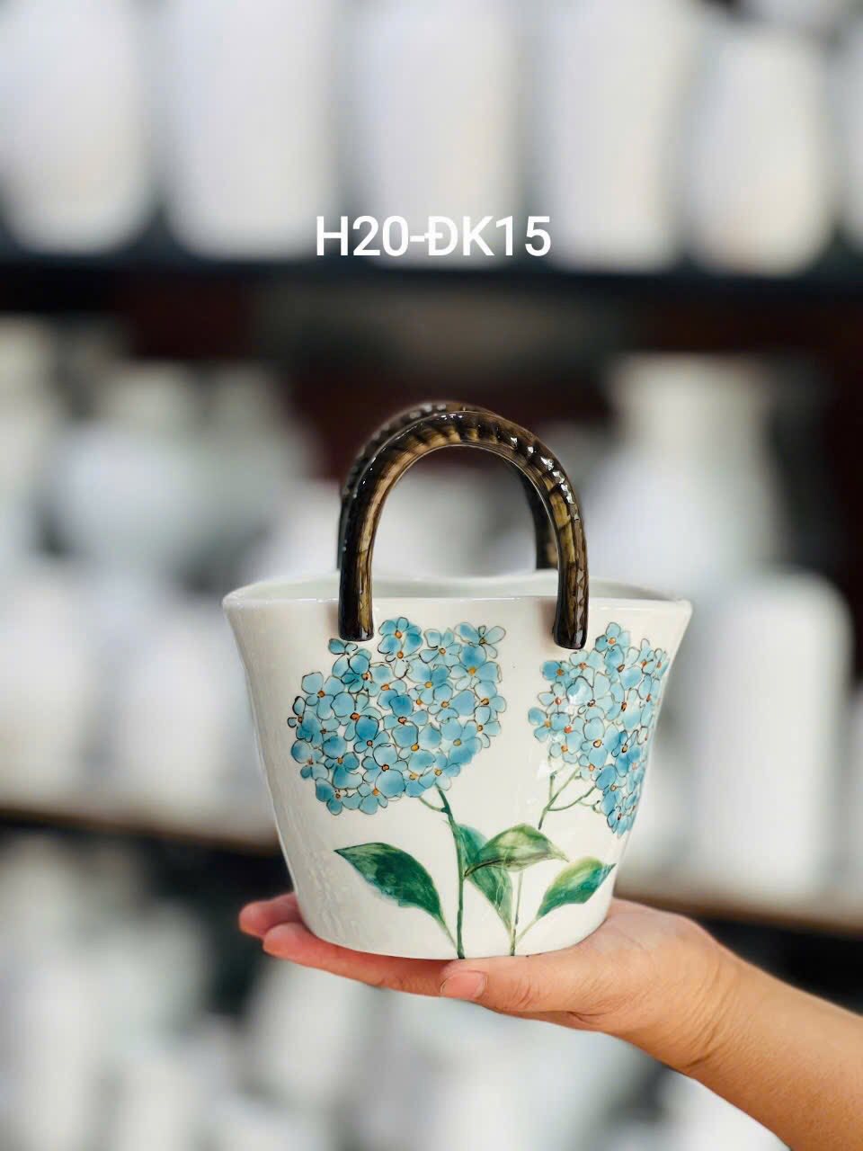 Lọ hoa gốm sứ vẽ tay 2