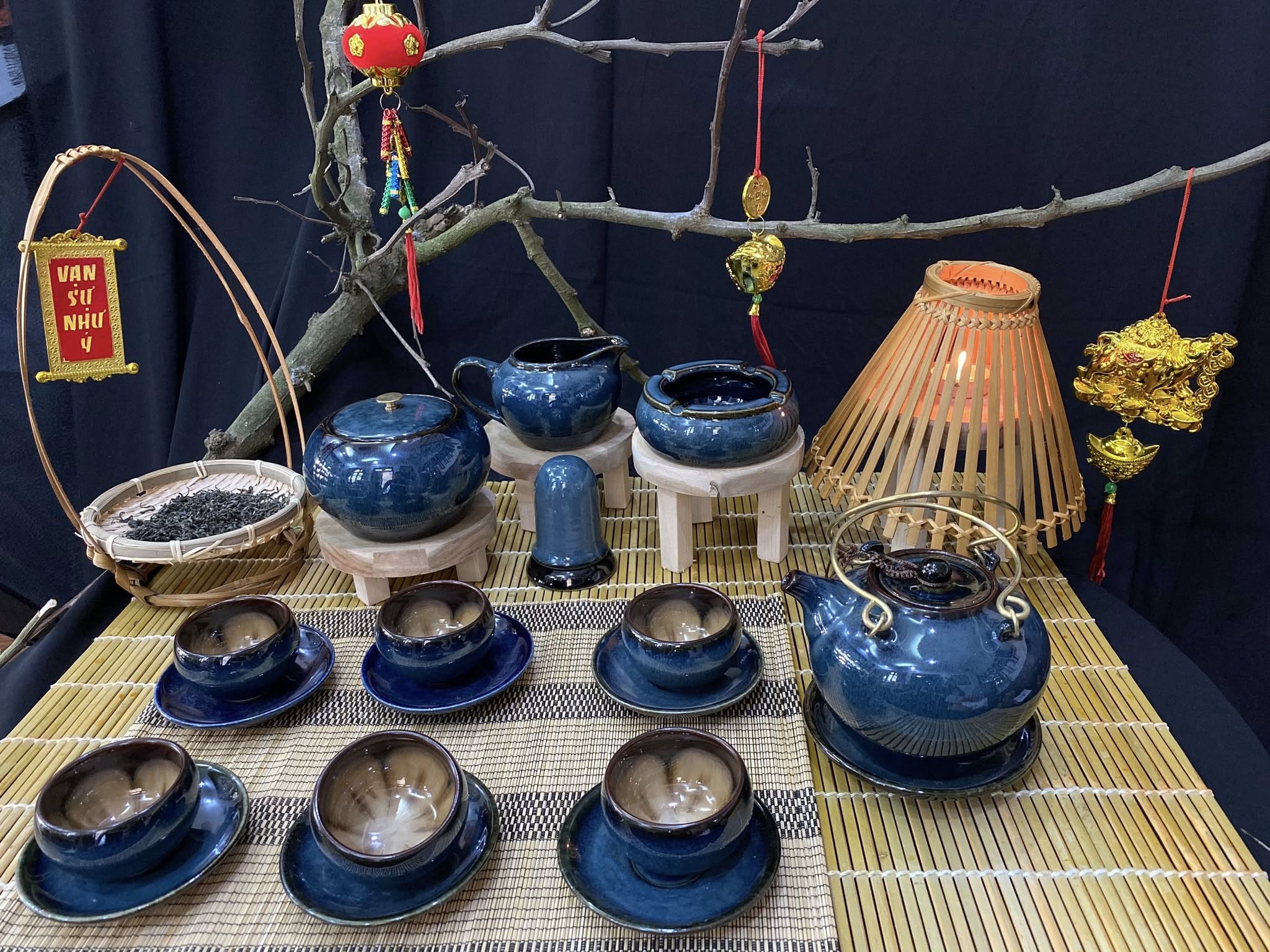 Bộ ấm chén men hỏa biến - QG 2