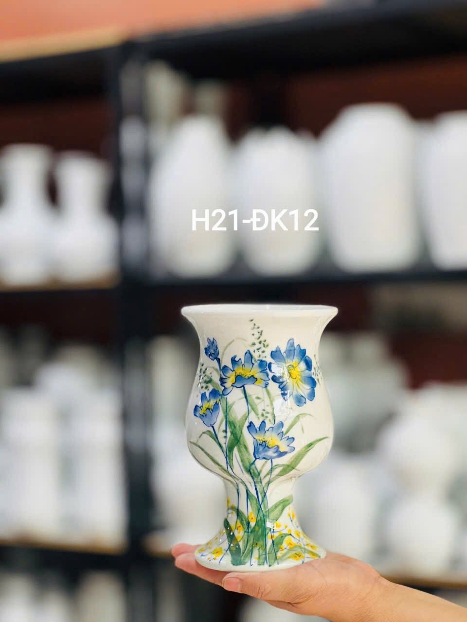 Lọ hoa gốm sứ vẽ tay 2