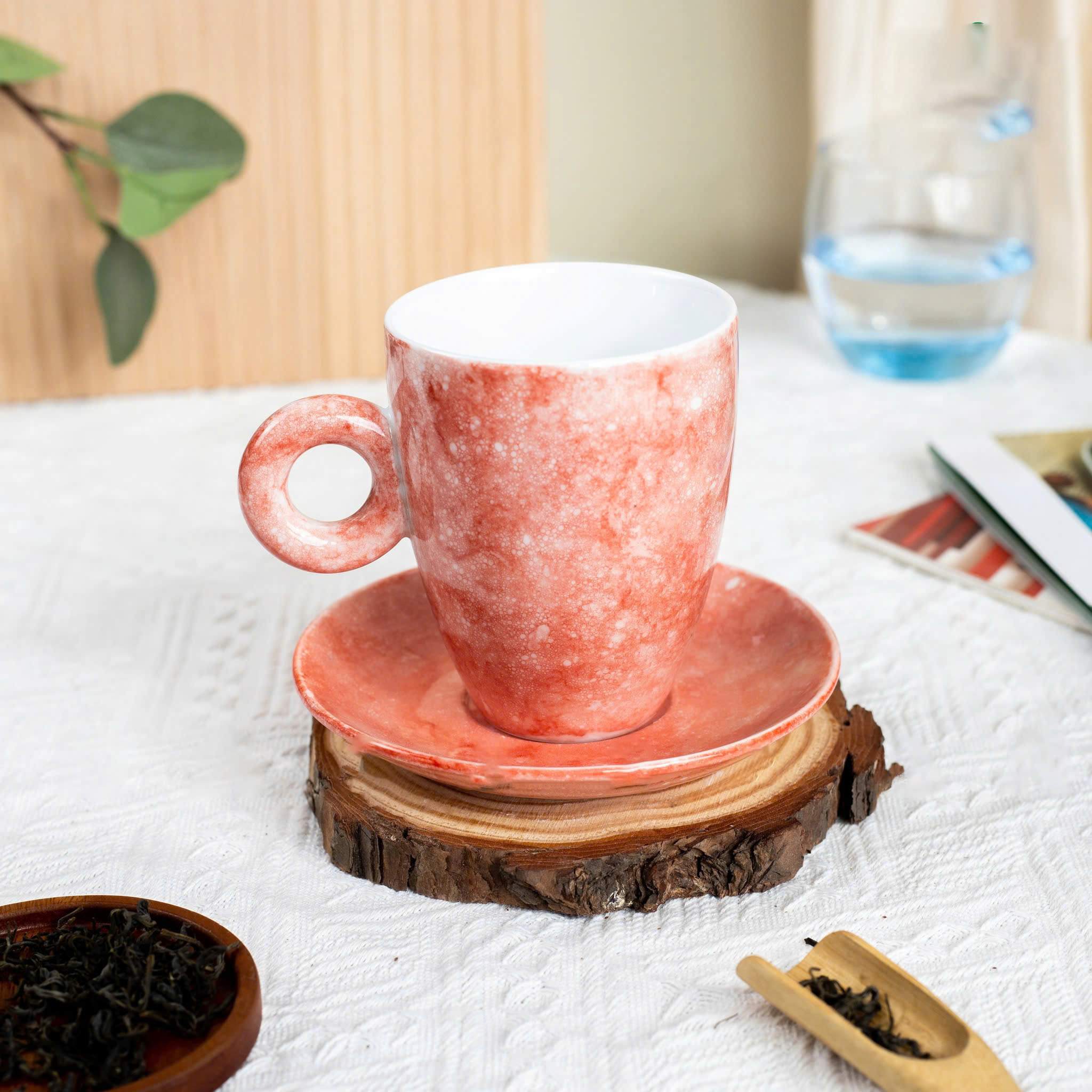 Cốc sứ men đá độc đáo