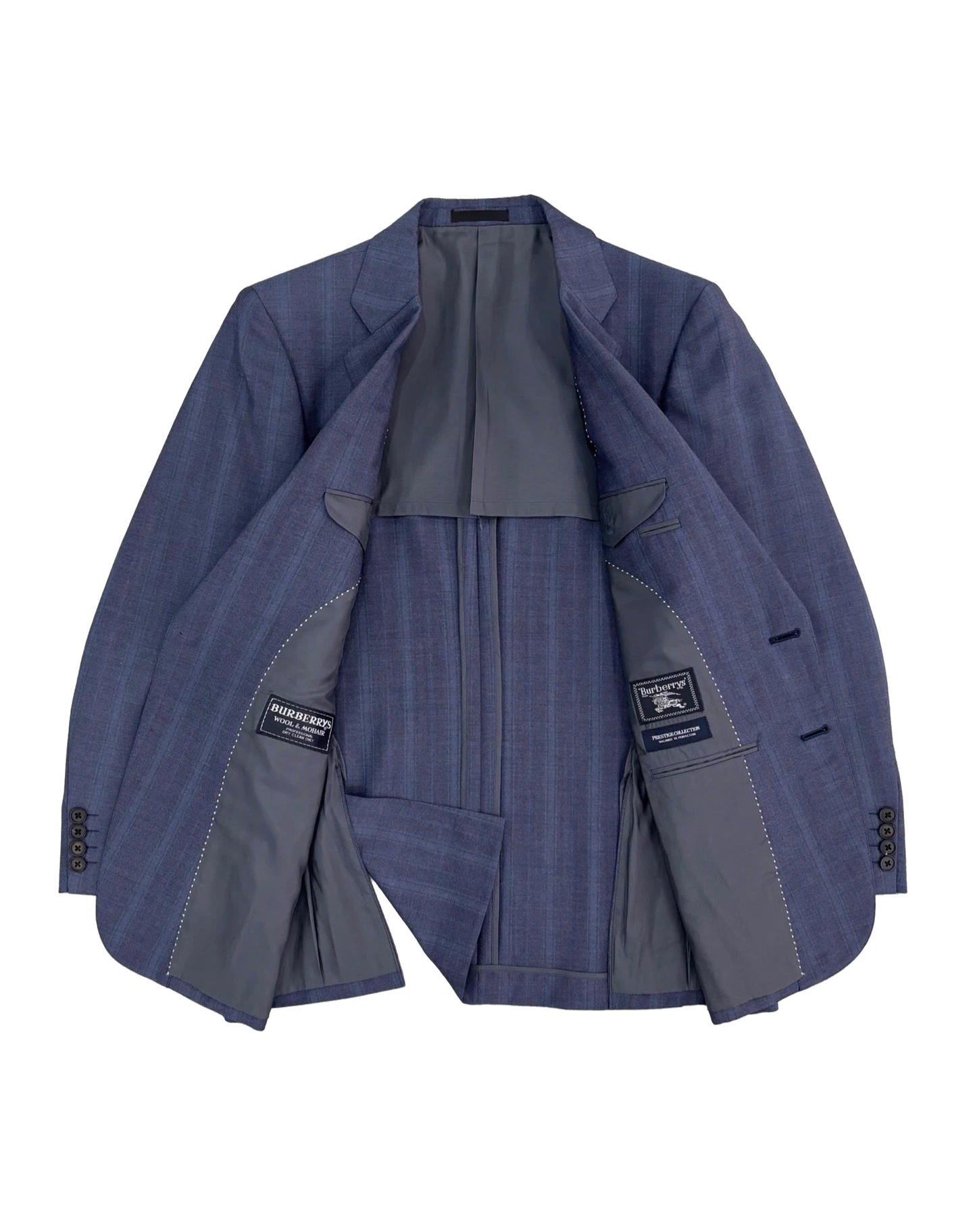 Blazer Burberrys wool caro xanh đậm – có đệm vai – độ mới 95%