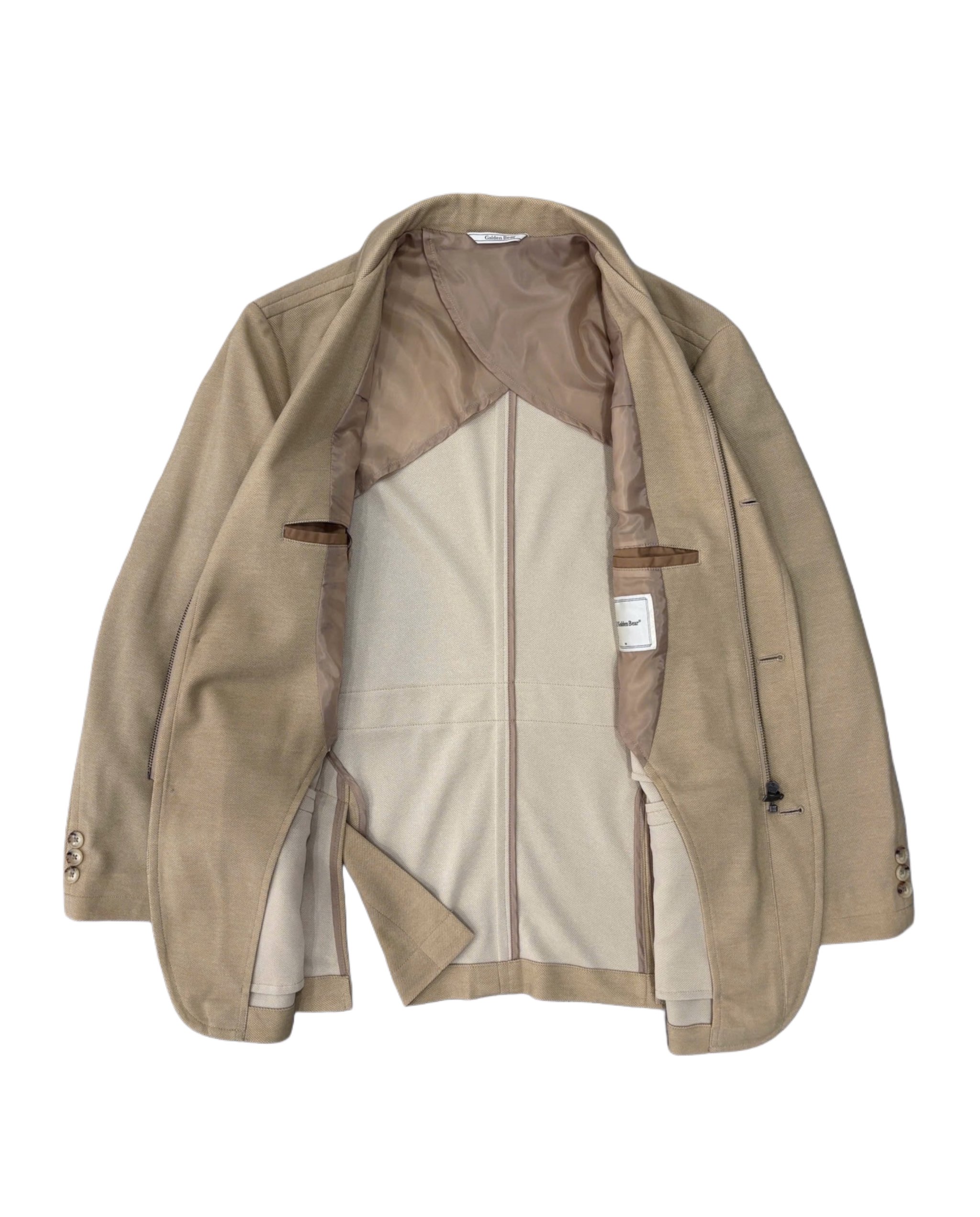 Blazer GOLDEN BEAR | Polyester sáng màu 4 cúc thiết kế cổ điển | độ mới 95%