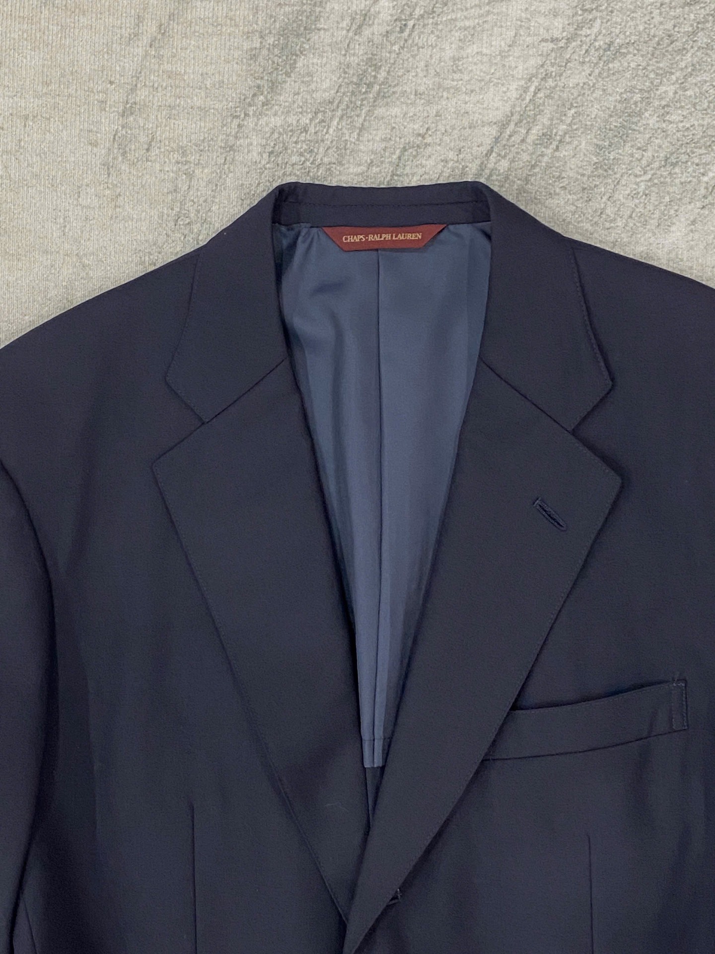 Blazer CHAPS - Ralph Lauren, chất wool màu tối, cúc kim loại nổi bật, sang trọng, lịch lãm
