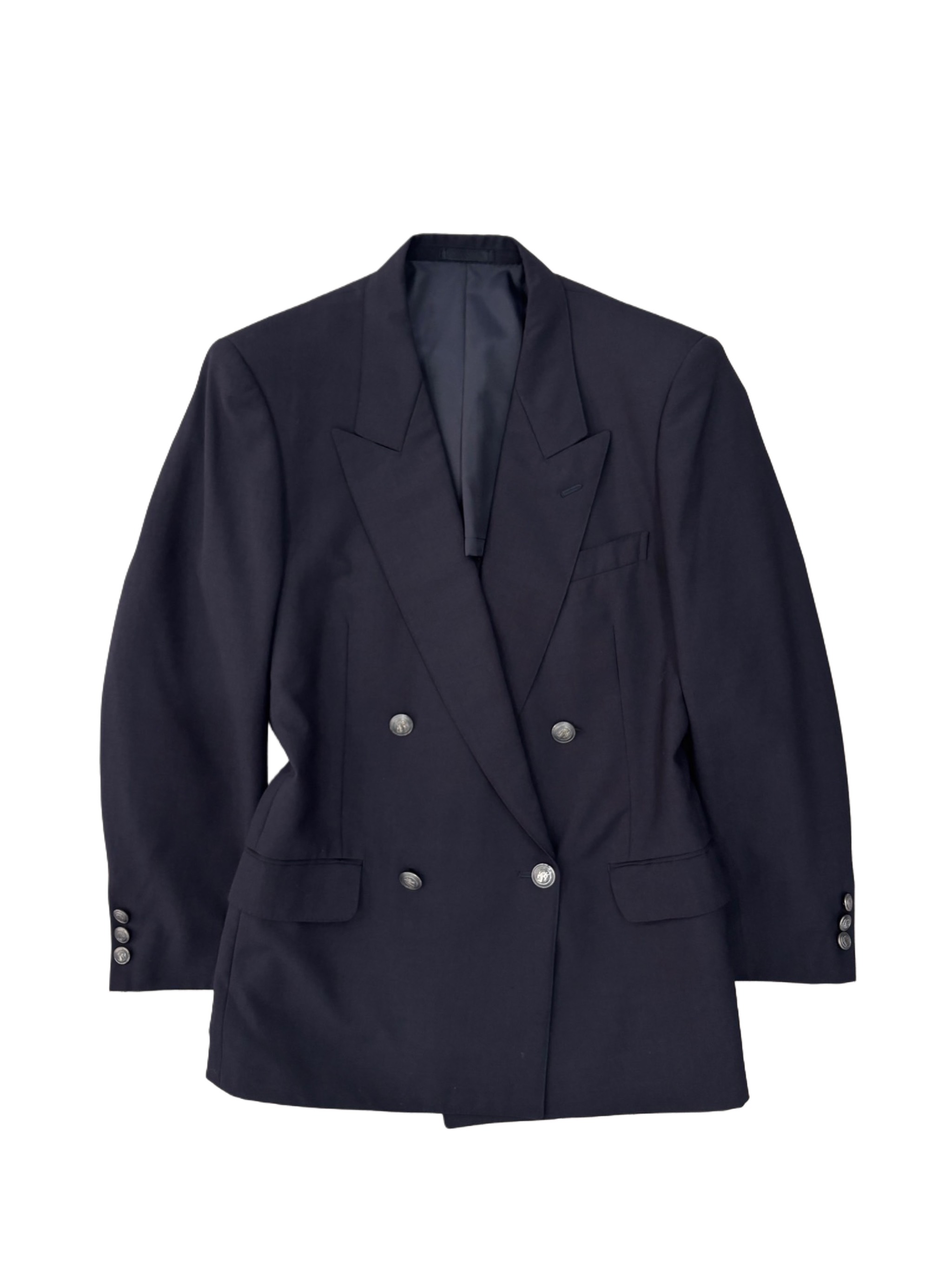 Blazer pierre cardin | Wool tối màu 2 cúc xẻ 2 tà cổ điển | độ mới 90%