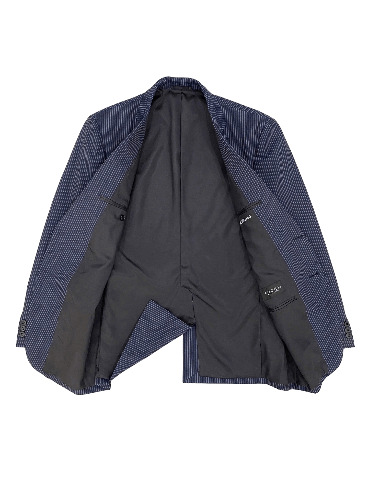 Blazer R O C H I | Sọc tối màu 2 cúc lót full | độ mới 95%