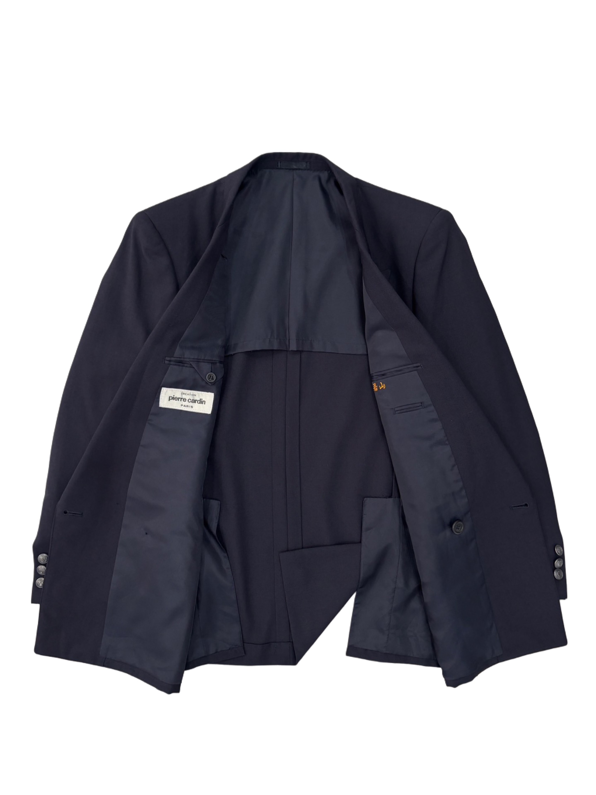 Blazer pierre cardin | Wool tối màu 2 cúc xẻ 2 tà cổ điển | độ mới 90%