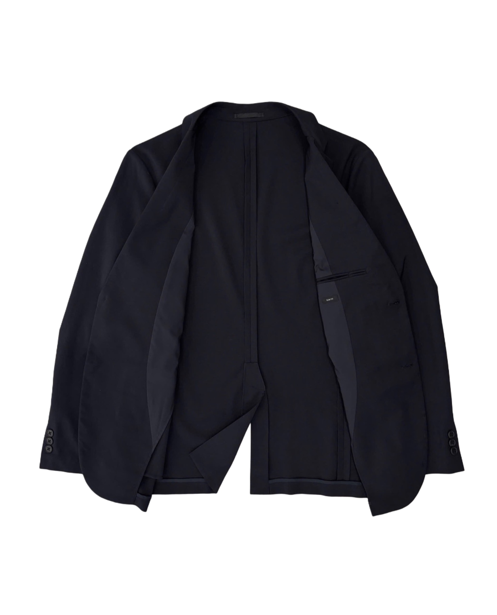 Blazer UNIQLO | Polyester tối màu 2 cúc cơ bản dáng Nhật | độ mới 95%