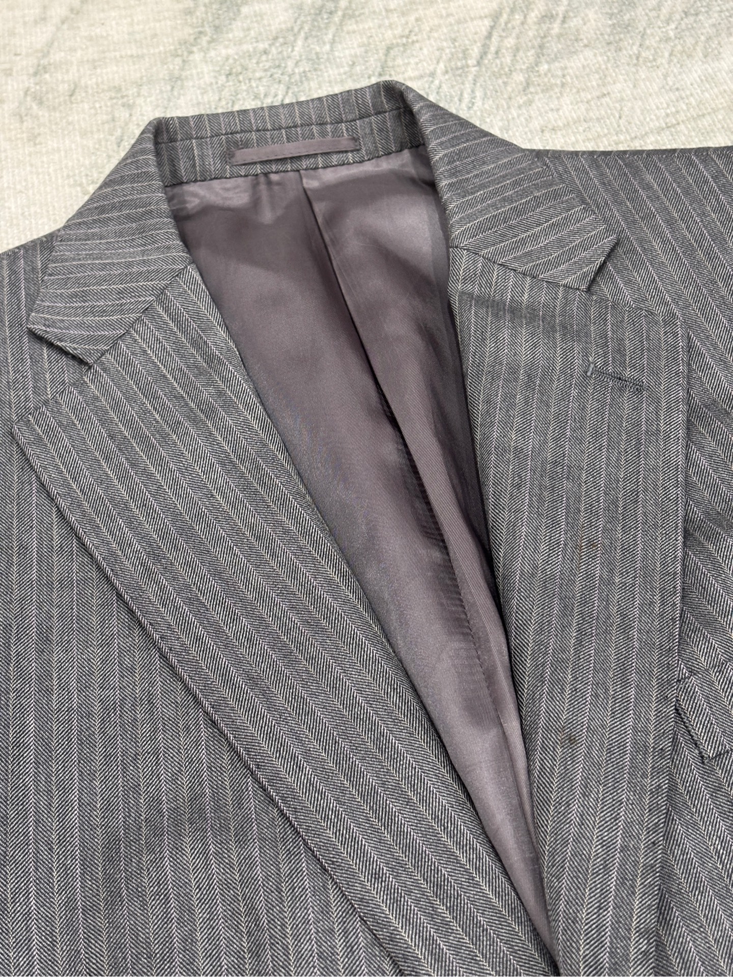Blazer JPRESS | Wool sáng sọc 3 cúc cổ điển | độ mới 95%