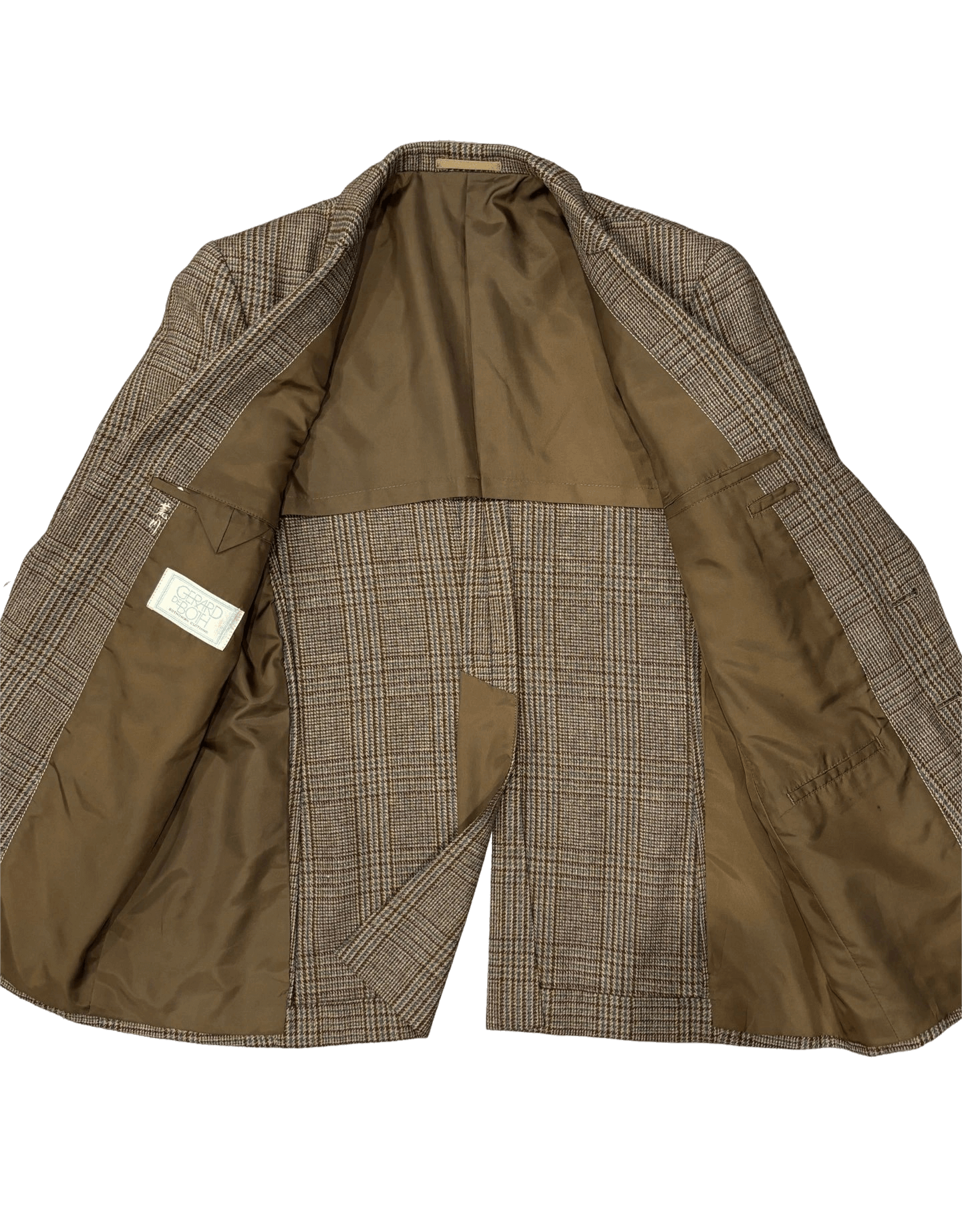 Blazer dạ nâu kẻ caro | 2 cúc cổ điển dáng chuẩn | độ mới 95% [BLZ-02.T1.01]