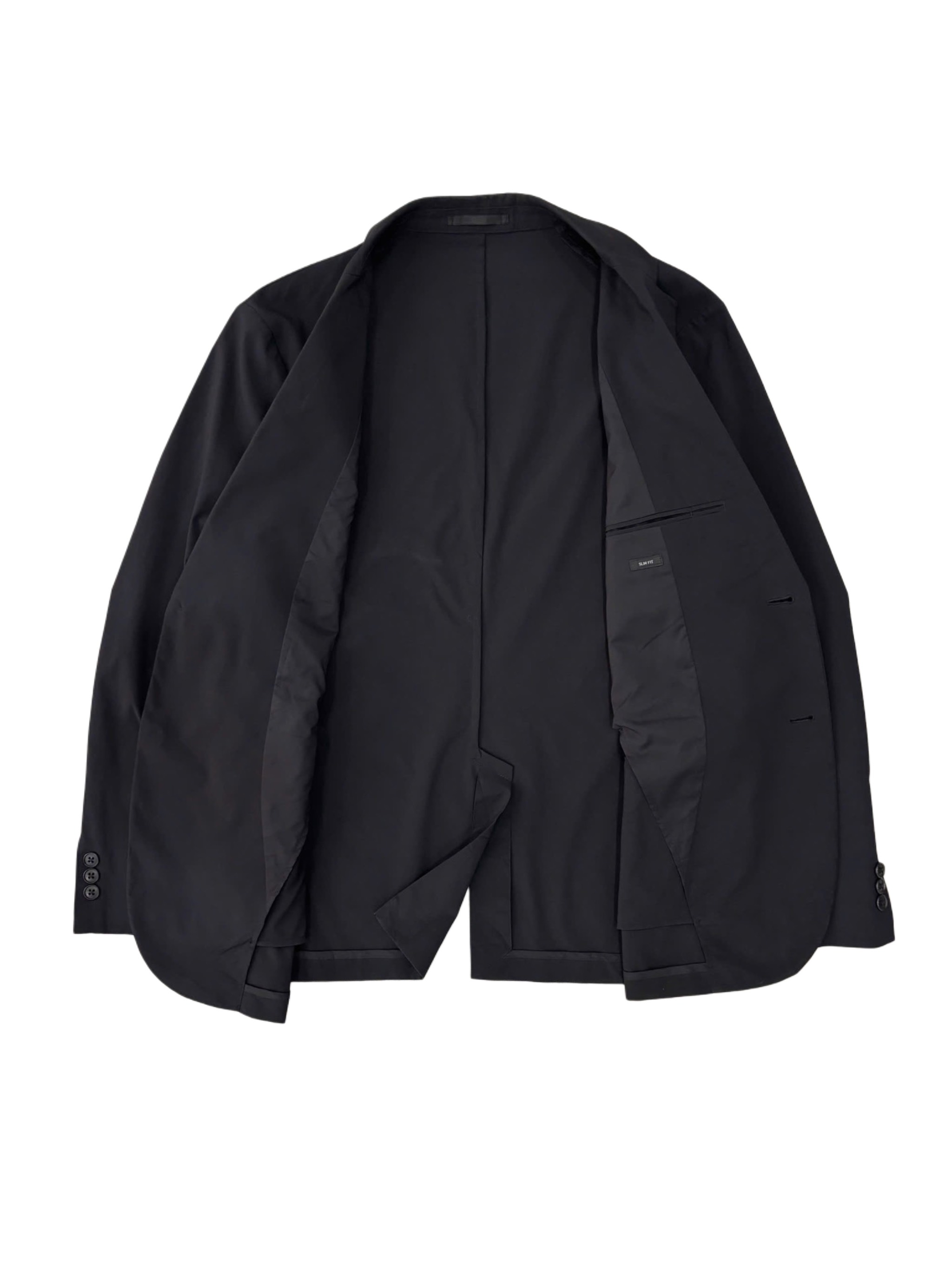 Blazer UNIQLO | Polyester tối màu 2 cúc không lót dáng gọn | độ mới 95%