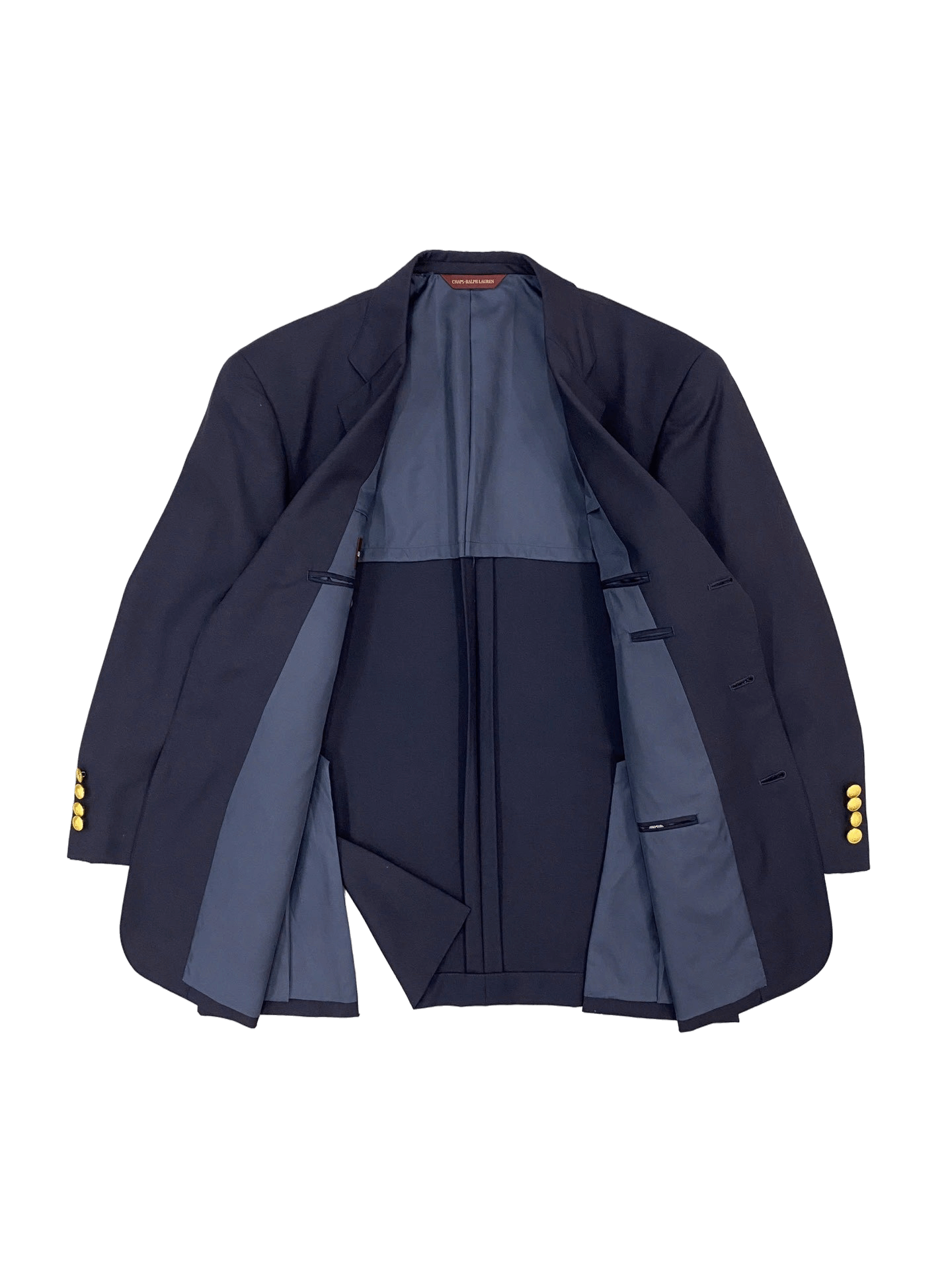 Blazer CHAPS - Ralph Lauren, chất wool màu tối, cúc kim loại nổi bật, sang trọng, lịch lãm