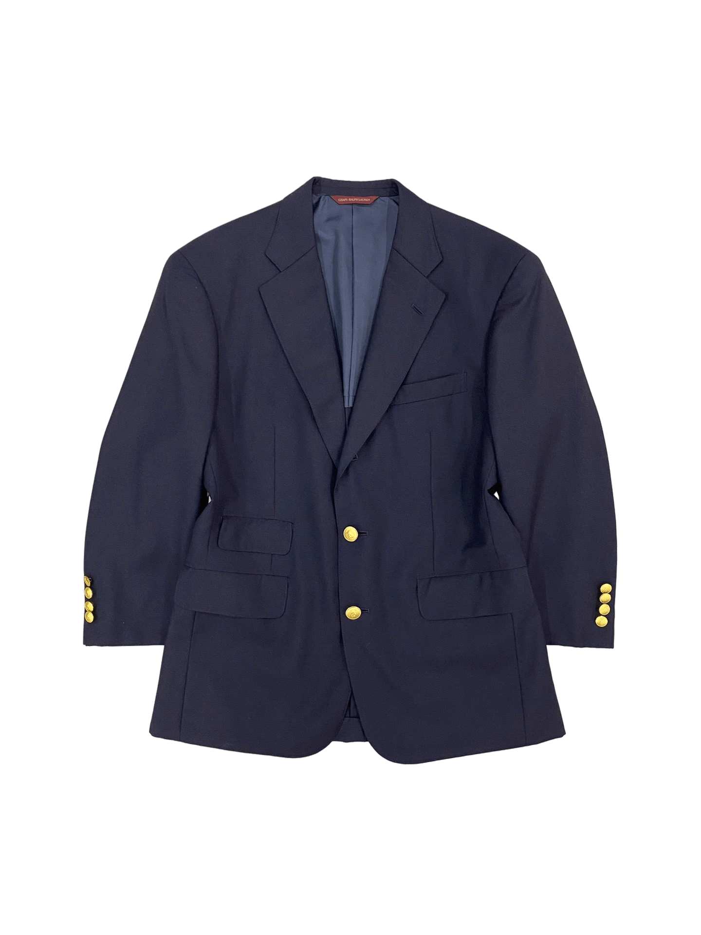Blazer CHAPS - Ralph Lauren, chất wool màu tối, cúc kim loại nổi bật, sang trọng, lịch lãm