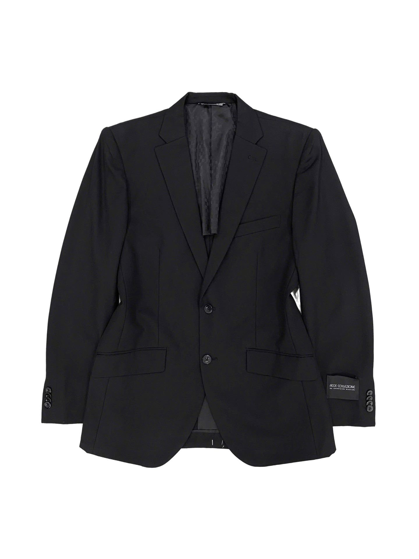 Blazer FICCE COLLEZIONE | Polyester đen 2 cúc cổ điển | độ mới 95%