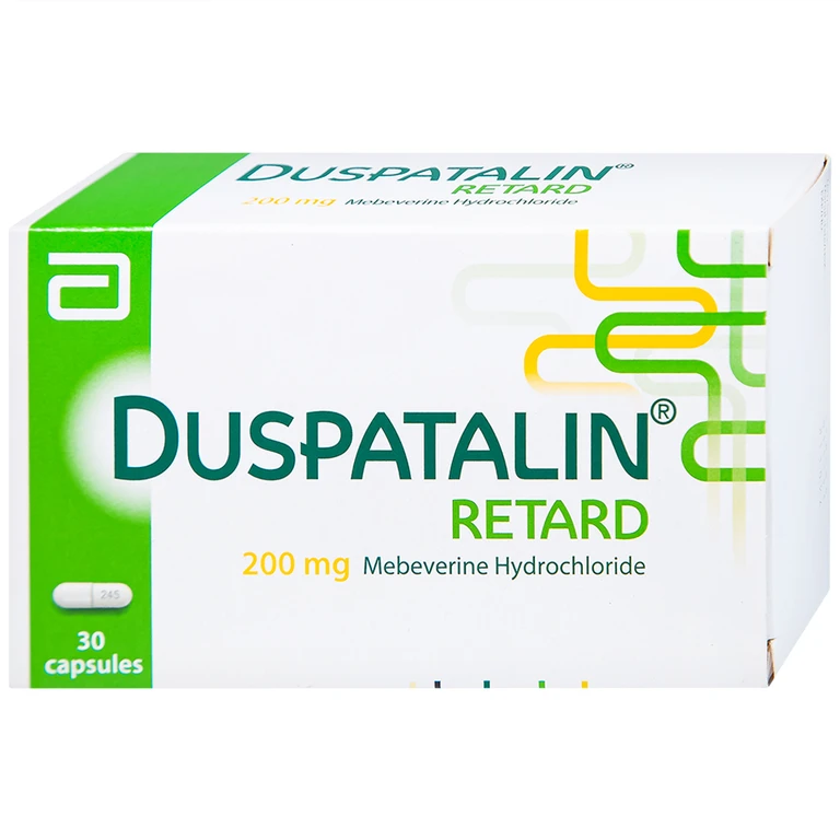 Thuốc Duspatalin Retard 200mg điều trị đau do rối loạn chức năng tiêu hóa (hộp 3 vỉ x 10 viên)