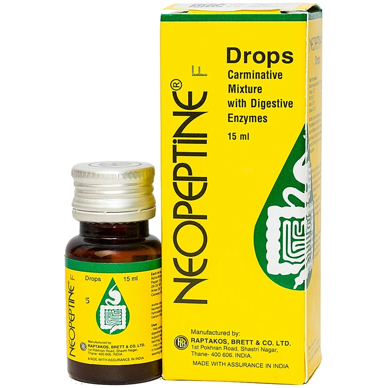 Dung dịch Neopeptine F Drops hỗ trợ tăng cường tiêu hóa (hộp 1 chai x 15ml)