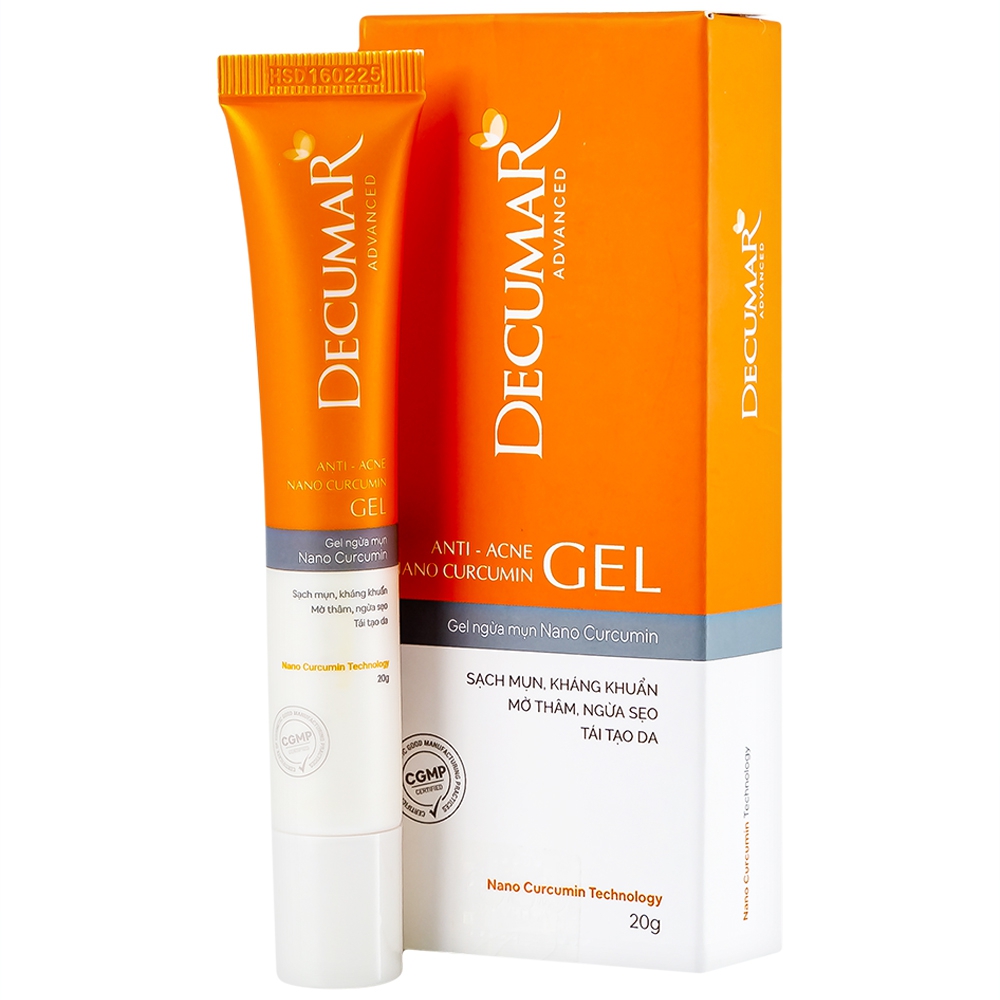 Gel bôi Decumar Advance THC giảm mụn, ngừa thâm (hộp 1 tuýp x 20g)