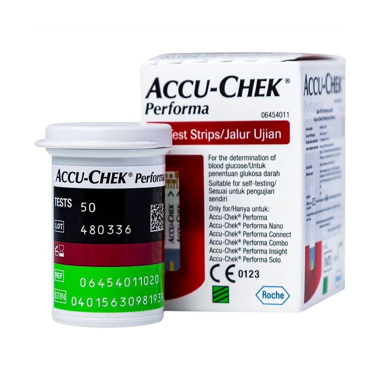 Que thử đường huyết Accu-Chek Performa (hộp 1 lọ x 50 que)