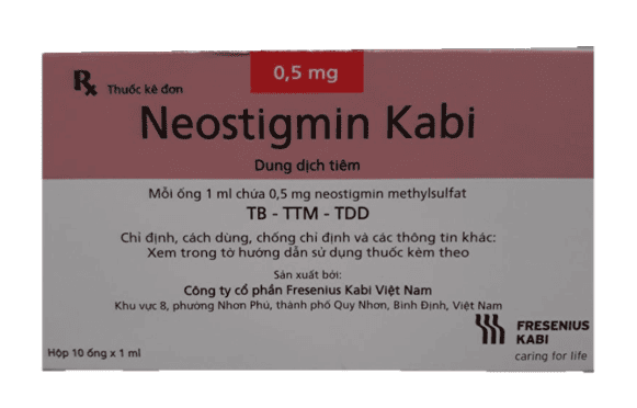 Thuốc tiêm Neostigmin Kabi điều trị nhược cơ (hộp 10 ống x 1ml)