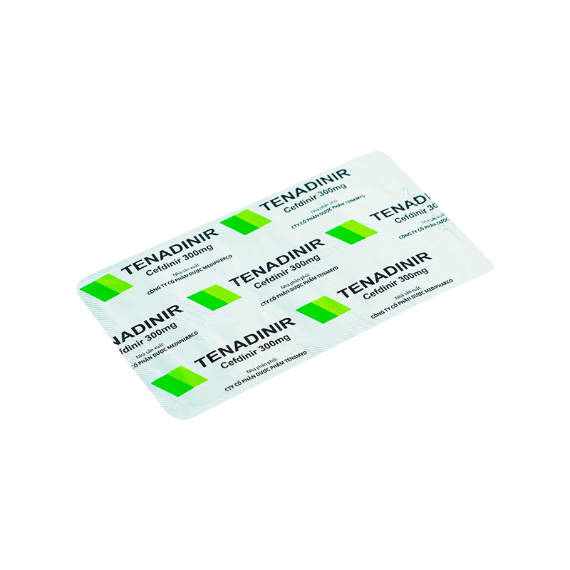 Thuốc Tenadinir 300mg điều trị nhiễm khuẩn ở mức độ nhẹ và vừa (hộp 2 vỉ x 10 viên)