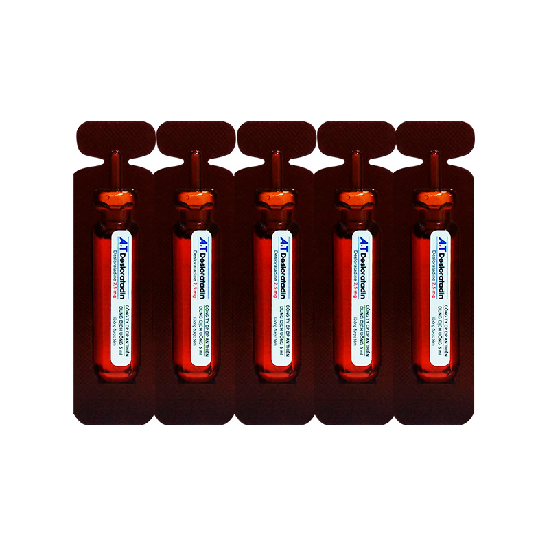Dung dịch uống A.T Desloratadin điều trị viêm mũi, mề đay (hộp 30 ống x 5ml)