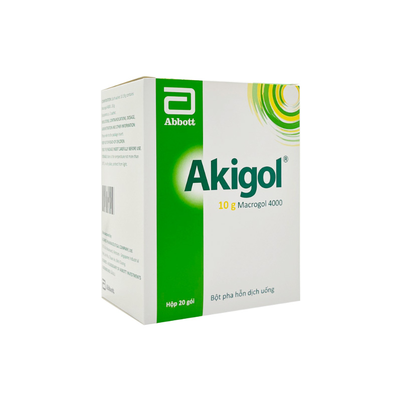 Thuốc Akigol điều trị táo bón (hộp 20 gói x 10,19g)