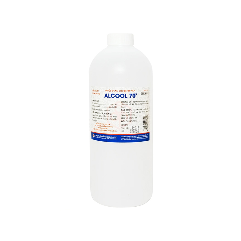 Cồn Alcool 70 độ OPC sát trùng ngoài da (chai 1000ml)