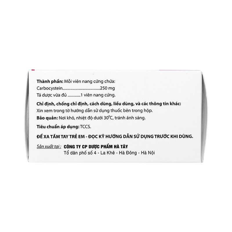 Thuốc Anpemux 250mg trị rối loạn tiết dịch hô hấp (hộp 6 vỉ x 10 viên)